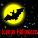 Chauve-souris "Joyeux Halloween"