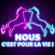 Chevaux amoureux "Nous, c'est pour la vie!"