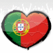 Foot: Drapeau coeur portugais