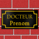 Plaque de docteur