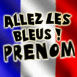 Drapeau franais "Allez les bleus!"