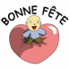 Bb dans un coeur "Bonne fte"