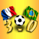 Drapeau France-Br�sil 3-0