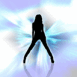 Danseuse en lumi�re bleue
