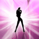 Danseuse en lumi�re rose